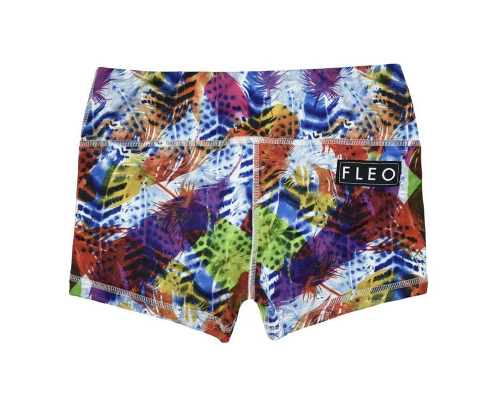 Fleo Wild Feather Womens Workout Shorts CrossFit size Medium